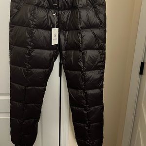 Warm down ski pants NWT